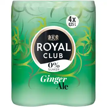 Dekamarkt Royal Club Ginger ale 0% 4x25 cl aanbieding