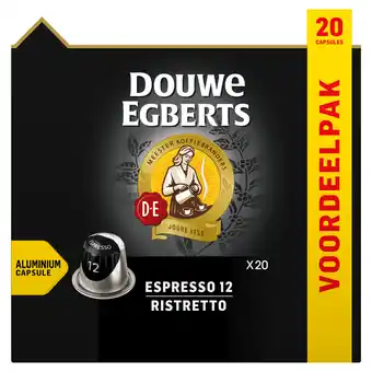Dekamarkt Douwe Egberts Koffiecups espresso 12 ristretto aanbieding