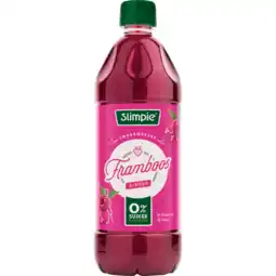 Dekamarkt Slimpie Limonadesiroop framboos aanbieding