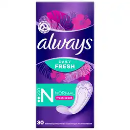 Dekamarkt Always Inlegkruisjes freshness normal aanbieding