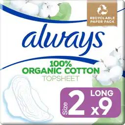 Dekamarkt Always Maandverband cotton protect long plus aanbieding