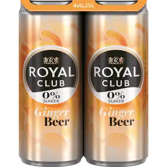 Dekamarkt Royal Club Ginger beer 0% 4x 25cl aanbieding
