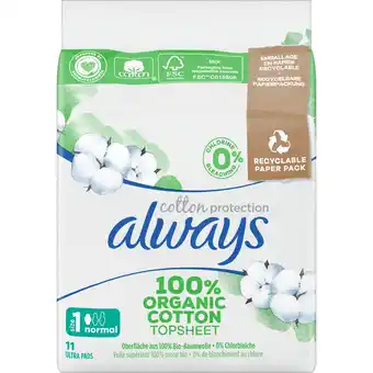 Dekamarkt Always Maandverband cotton protect normal plus aanbieding