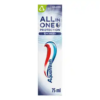 Dekamarkt Aquafresh Tandpasta all-in-one pure breath aanbieding