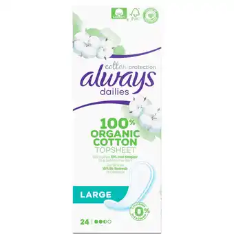Dekamarkt Always Inlegkruisjes cotton protection large aanbieding