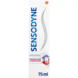Dekamarkt Sensodyne Tandpasta gevoeligh.& tandvl. whitening aanbieding