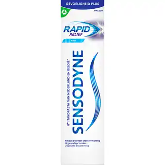 Dekamarkt Sensodyne Tandpasta rapid relief mint aanbieding