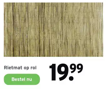 GAMMA Rietmat op rol aanbieding