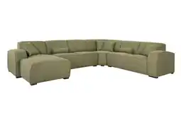 Woonsquare Firenze hoekbank groen aanbieding