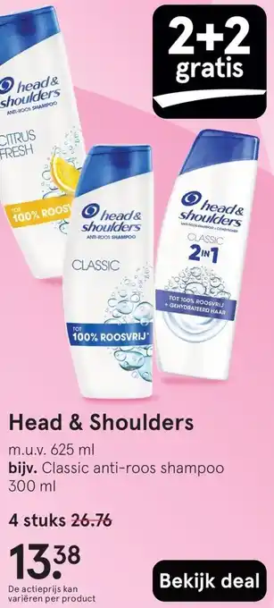 Etos Head & Shoulders aanbieding