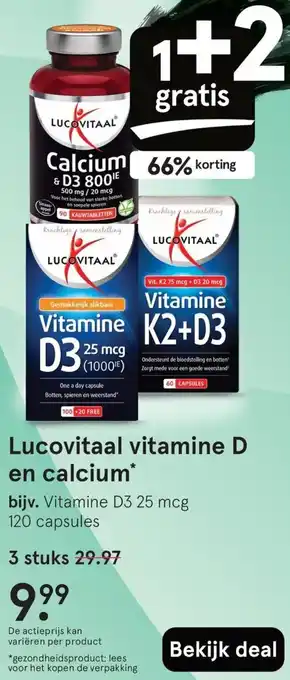Etos Lucovitaal vitamine D en calcium aanbieding