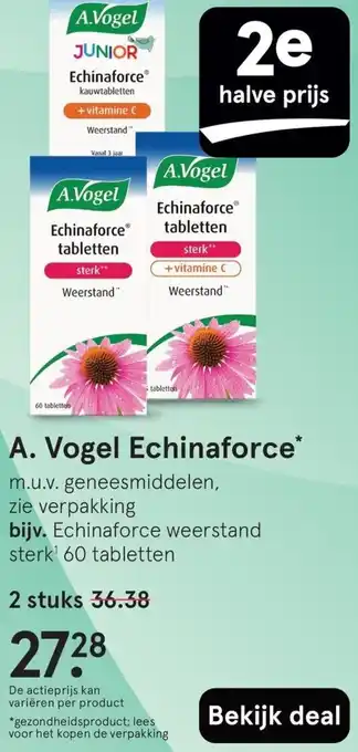 Etos A. Vogel Echinaforce aanbieding