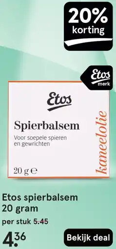 Etos Etos spierbalsem aanbieding