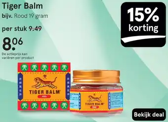 Etos Tiger Balm aanbieding