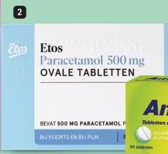 Etos Etos paracetamol ovale tabletten 500 mg aanbieding