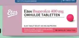 Etos Etos Ibuprofen 400 mg omhulde tabletten aanbieding