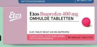 Etos Etos Ibuprofen 400 mg omhulde tabletten aanbieding