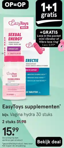 Etos EasyToys supplementen aanbieding