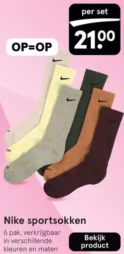 Etos Nike sportsokken aanbieding