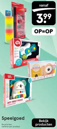 Etos Speelgoed aanbieding