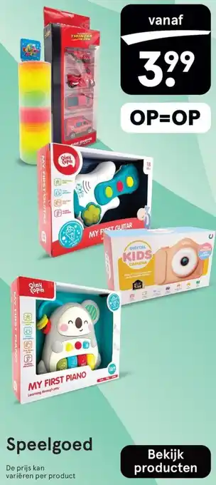 Etos Speelgoed aanbieding