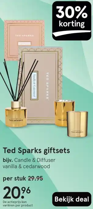 Etos Ted Sparks giftsets aanbieding