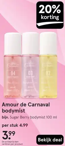 Etos Amour de Carnaval bodymist aanbieding