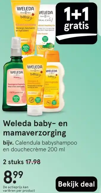 Etos Weleda baby en mamaverzorging aanbieding