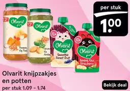 Etos Olvarit knijpzakjes en potten aanbieding