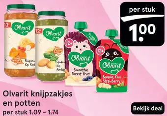 Etos Olvarit knijpzakjes en potten aanbieding