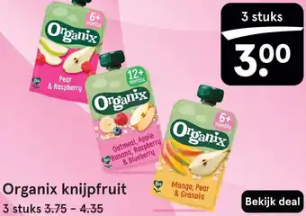 Etos Organix knijpfruit aanbieding