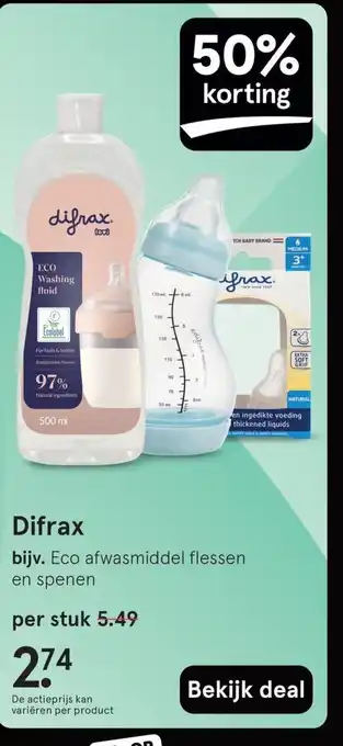 Etos Difrax aanbieding