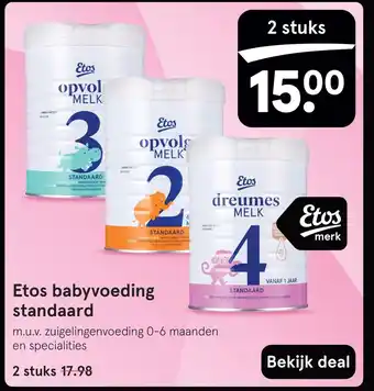Etos Etos babyvoeding standaard aanbieding