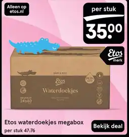 Etos Etos waterdoekjes megabox aanbieding