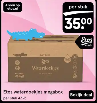 Etos Etos waterdoekjes megabox aanbieding