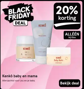 Etos Kenkô baby en mama aanbieding