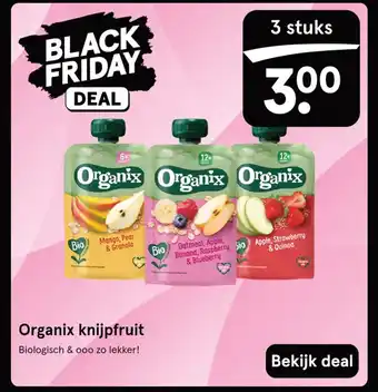 Etos Organix knijpfruit aanbieding