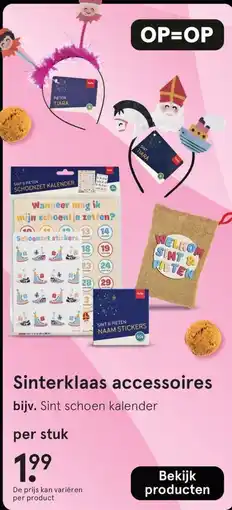 Etos Sinterklaas accessoires aanbieding