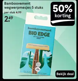 Etos Bamboovement wegwerpmesjes aanbieding