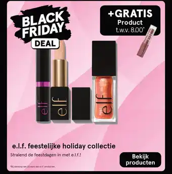 Etos e.l.f. feestelijke holiday collectie aanbieding