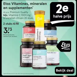 Etos Etos Vitamines, mineralen en supplementen aanbieding