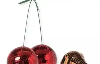 Xenos Disco kersen ornament - rood aanbieding