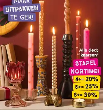 Xenos Alle (led) kaarsen aanbieding