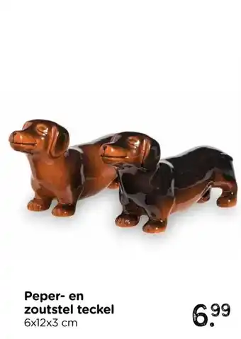Xenos Peper- en zoutstel teckel aanbieding