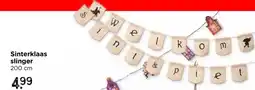 Xenos Slinger 'welkom Sint & Piet' - jute - 200 cm aanbieding