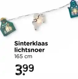 Xenos Sint lichtsnoer met huisjes - multikleur - 165 cm aanbieding