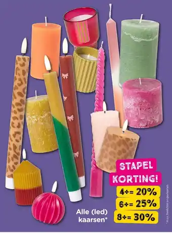 Xenos Alle (led) kaarsen aanbieding