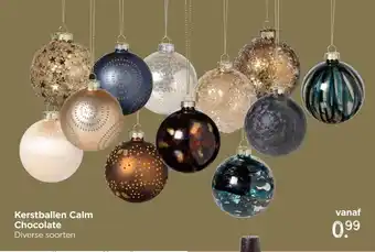 Xenos Kerstballen Calm Chocolate aanbieding