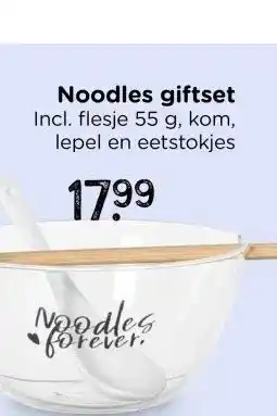 Xenos Gift set noodles met saus en eetstokjes aanbieding