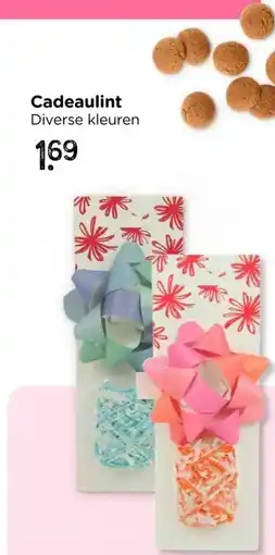 Xenos Cadeaulint en strik mix - groen/blauw - set van 2 aanbieding